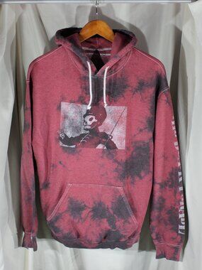 Hot Topic My Chemical Romance The Black Parade red and black tie-dye hoodie - M
